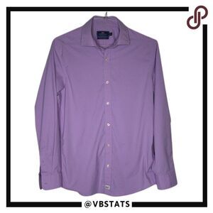 Vineyard Vines Pink and Blue Plaid Classic‎ Fit Cooper Shirt in Size Medium